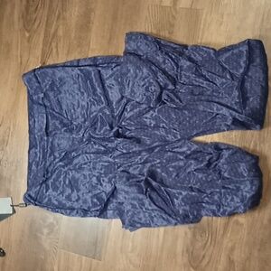 Massimo Dutti Purple Silky Emblem Trousers UUU